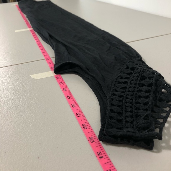 SOMA Jersey Knit Sleeveless Maxi Dress Crochet Neckline - Picture 6 of 6